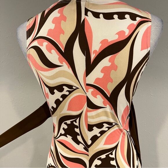 Elegant Floral Sleeveless mini Dress size small - Picture 7 of 13